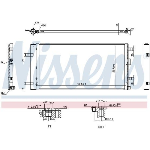 NISSENS Kondensator, Klimaanlage ** FIRST FIT ** 941344