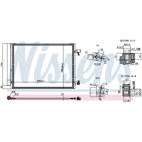 NISSENS Kondensator, Klimaanlage ** FIRST FIT ** 941345