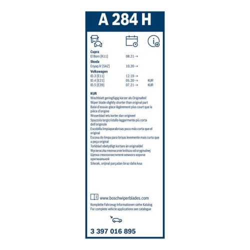 BOSCH Wischblatt Rear Aerotwin 3 397 016 895