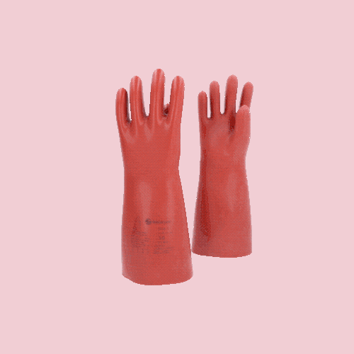 Elektriker-Schutzhandschuh mit thermischen Schutz Gr&ouml;&szlig;e 10 Klasse 2 rot 117.0010