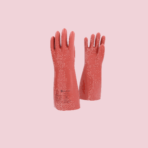 Elektriker-Schutzhandschuh mit thermischen Schutz Gr&ouml;&szlig;e 10 Klasse 3 rot 117.0013