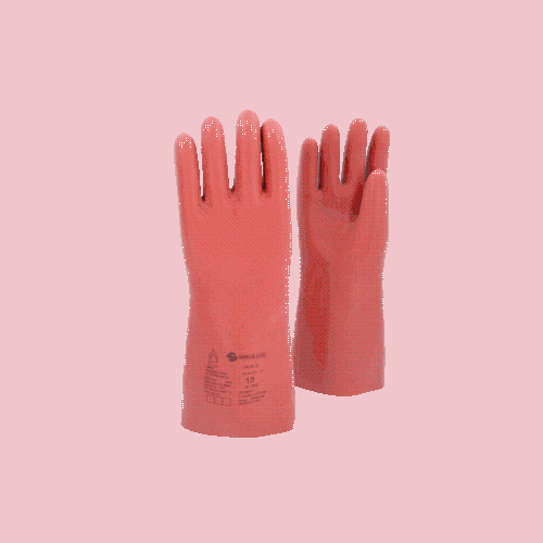 Elektriker-Schutzhandschuh mit thermischen Schutz Gr&ouml;&szlig;e 12 Klasse 3 rot 117.0015