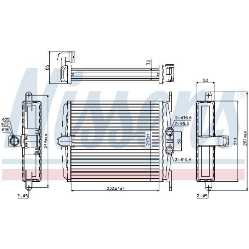 NISSENS W&auml;rmetauscher, Innenraumheizung ** FIRST FIT ** 72019