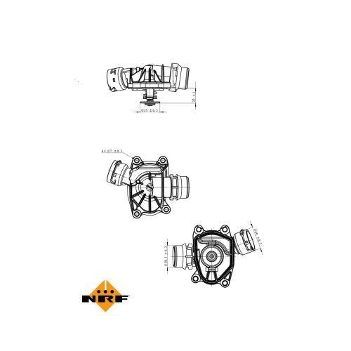 NRF Thermostat, Kühlmittel EASY FIT 725091