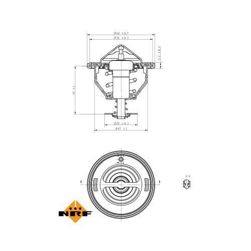 NRF Thermostat, Kühlmittel EASY FIT 725092
