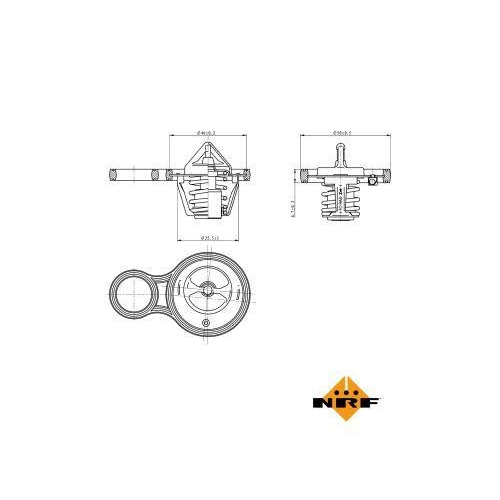 NRF Thermostat, Kühlmittel EASY FIT 725094