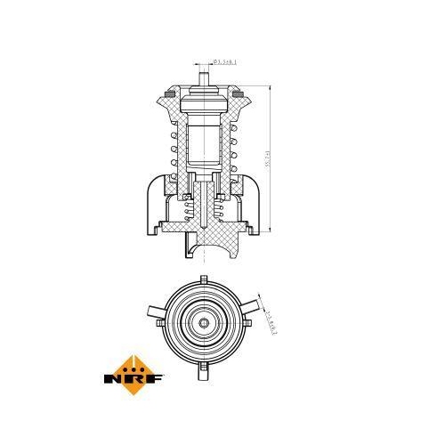 NRF Thermostat, Kühlmittel 725095
