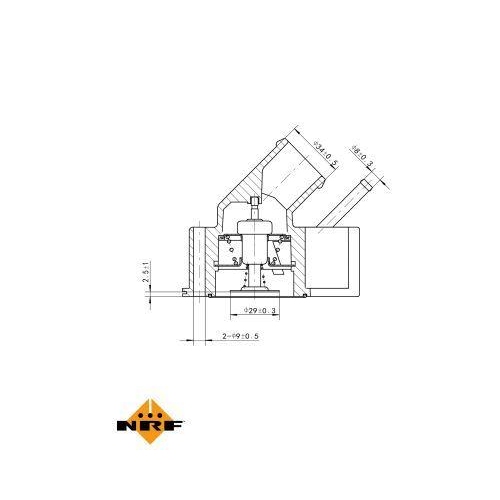 NRF Thermostat, Kühlmittel EASY FIT 725102