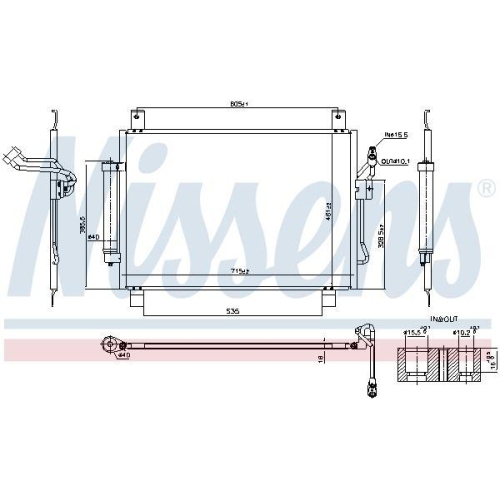 NISSENS Kondensator, Klimaanlage ** FIRST FIT ** 940836