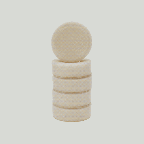 Kunststoffpad wei&szlig;, Durchmesser 85,0mm, 5er Pack KS TOOLS 515.5123