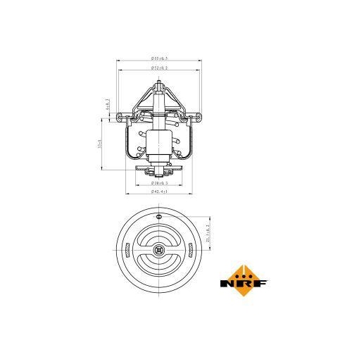 NRF Thermostat, K&uuml;hlmittel EASY FIT 725110