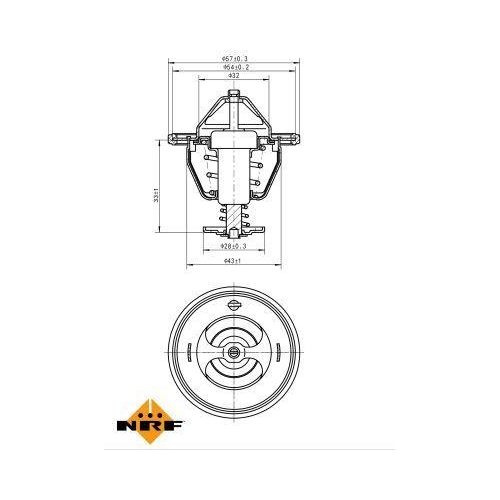 NRF Thermostat, K&uuml;hlmittel EASY FIT 725111