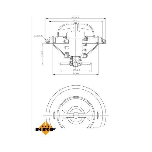 NRF Thermostat, K&uuml;hlmittel EASY FIT 725114