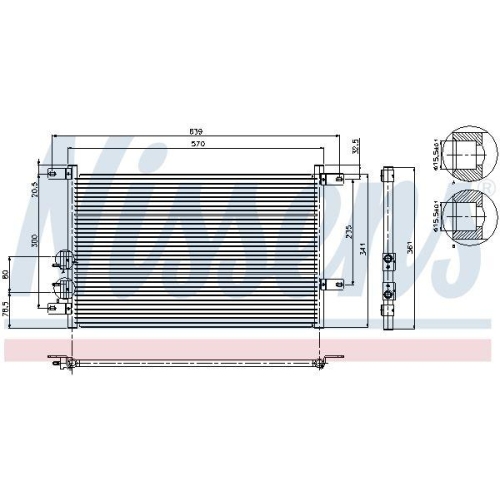 NISSENS Kondensator, Klimaanlage ** FIRST FIT ** 94526