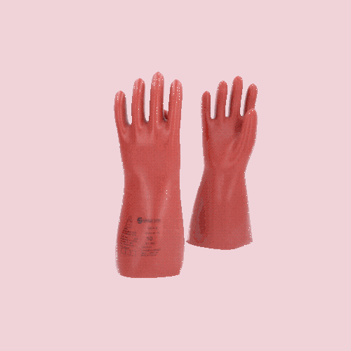 Elektriker-Schutzhandschuh mit thermischen Schutz Gr&ouml;&szlig;e 10 Klasse 0 rot 117.0087
