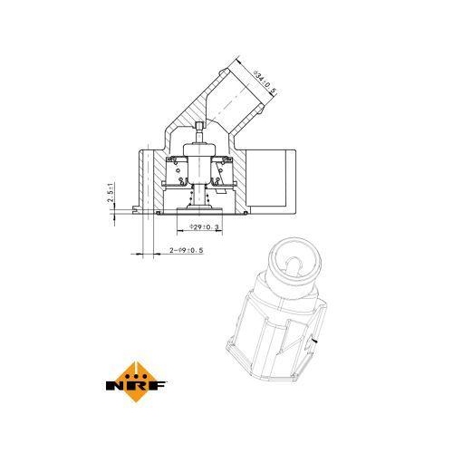 NRF Thermostat, K&uuml;hlmittel EASY FIT 725122