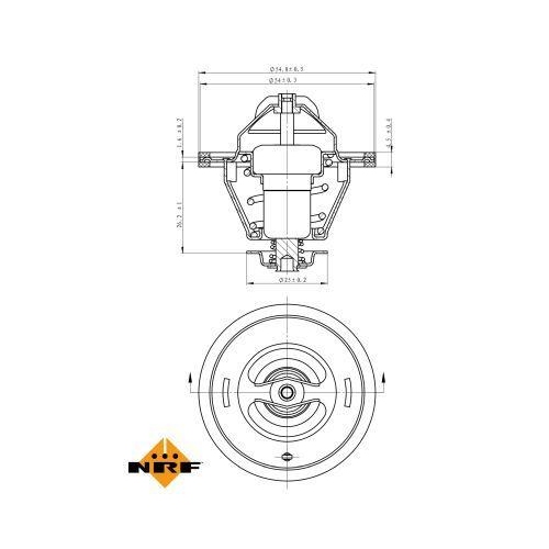 NRF Thermostat, K&uuml;hlmittel EASY FIT 725124