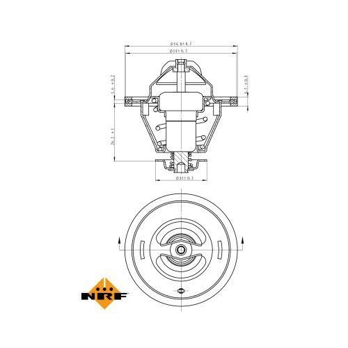 NRF Thermostat, K&uuml;hlmittel EASY FIT 725125