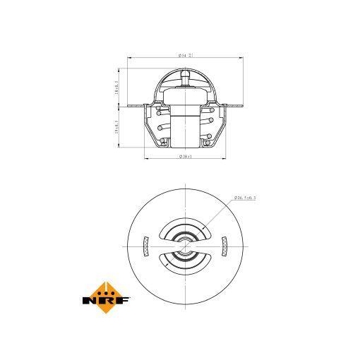 NRF Thermostat, Kühlmittel EASY FIT 725129