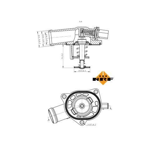 NRF Thermostat, Kühlmittel EASY FIT 725130