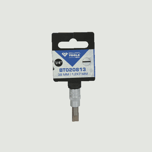 1/4 Zoll Schlitz Bit-Stecknuss, 1,2 x 7 mm BRILLIANT TOOLS BT020813