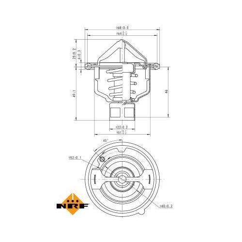 NRF Thermostat, K&uuml;hlmittel EASY FIT 725142