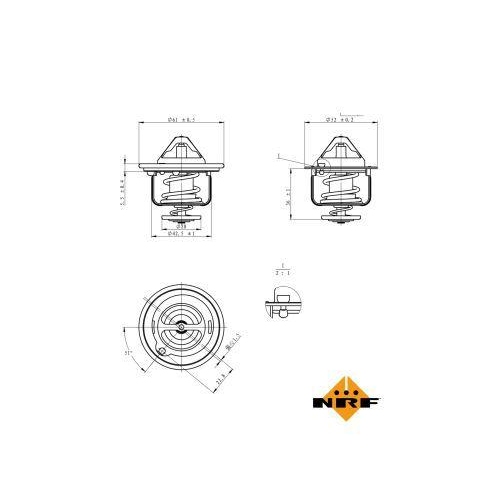 NRF Thermostat, K&uuml;hlmittel EASY FIT 725143