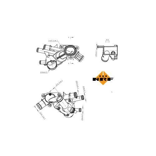 NRF Thermostat, Kühlmittel EASY FIT 725145