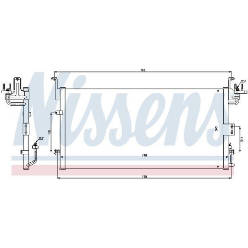 NISSENS Kondensator, Klimaanlage 94775