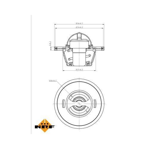 NRF Thermostat, Kühlmittel EASY FIT 725156