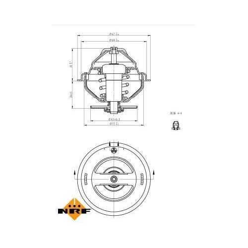 NRF Thermostat, K&uuml;hlmittel EASY FIT 725158