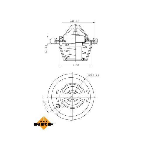 NRF Thermostat, K&uuml;hlmittel EASY FIT 725159