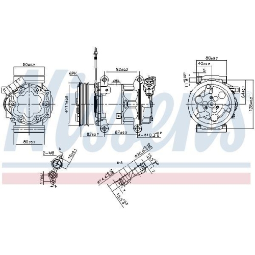 NISSENS Kompressor, Klimaanlage ** FIRST FIT ** 89589
