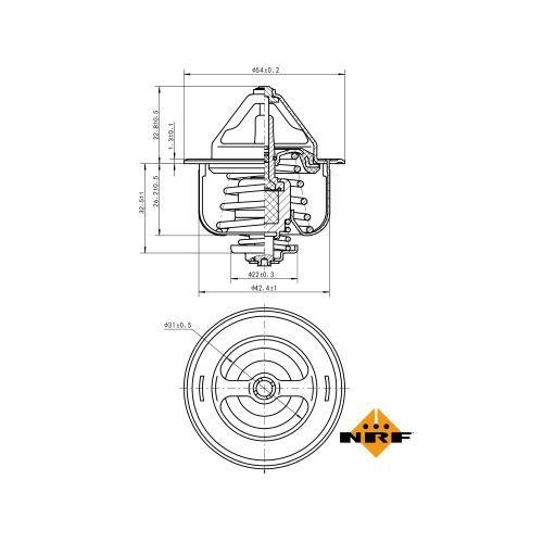 NRF Thermostat, K&uuml;hlmittel EASY FIT 725160