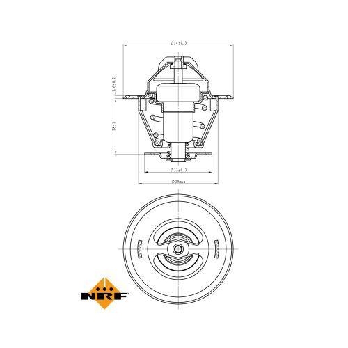 NRF Thermostat, Kühlmittel EASY FIT 725161