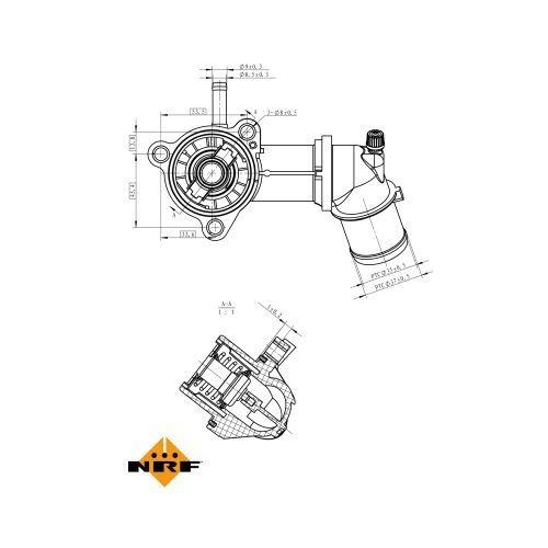 NRF Thermostat, K&uuml;hlmittel EASY FIT 725164