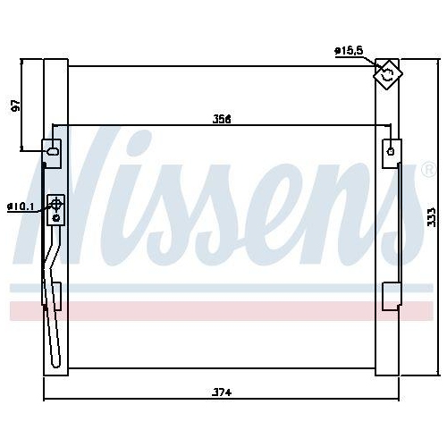 NISSENS Kondensator, Klimaanlage 94289