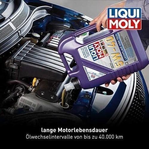 LiquiMoly Motoröl Leichtlauf 5W-40 5Liter 3864+Ölfilter Mann&Hummel Set Satz Kit
