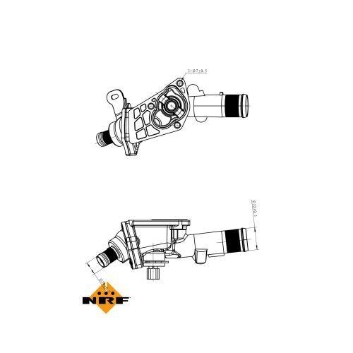 NRF Thermostat, Kühlmittel EASY FIT 725078