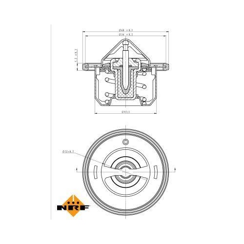 NRF Thermostat, K&uuml;hlmittel EASY FIT 725084