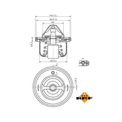 NRF Thermostat, K&uuml;hlmittel EASY FIT 725127