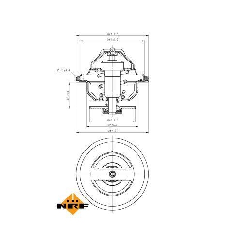 NRF Thermostat, Kühlmittel EASY FIT 725188