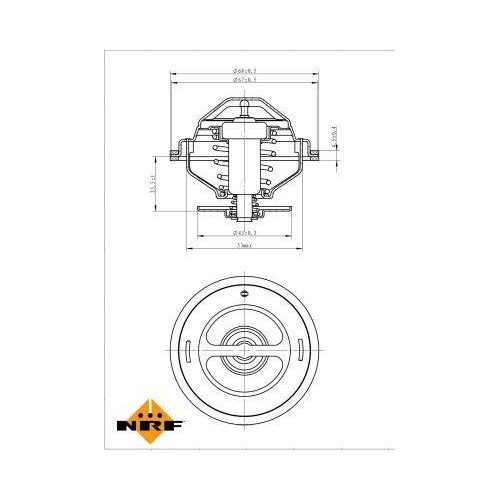 NRF Thermostat, Kühlmittel EASY FIT 725194