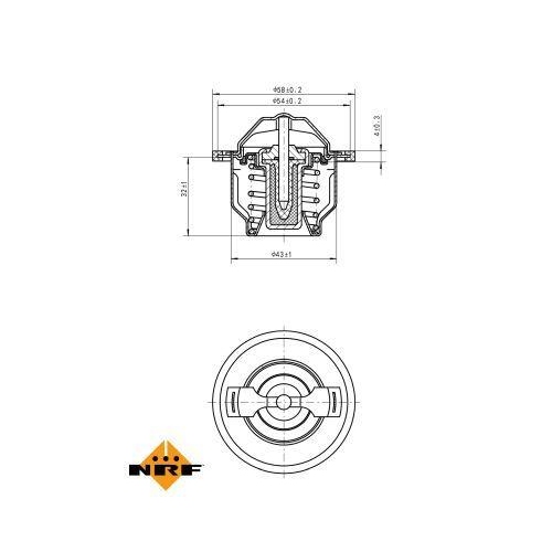 NRF Thermostat, Kühlmittel EASY FIT 725205