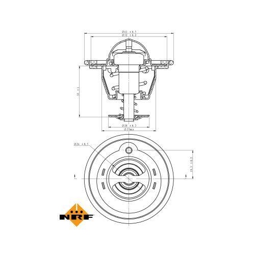 NRF Thermostat, Kühlmittel EASY FIT 725207