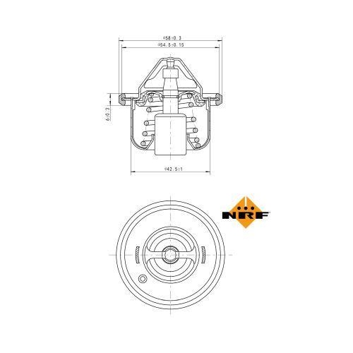 NRF Thermostat, K&uuml;hlmittel EASY FIT 725211