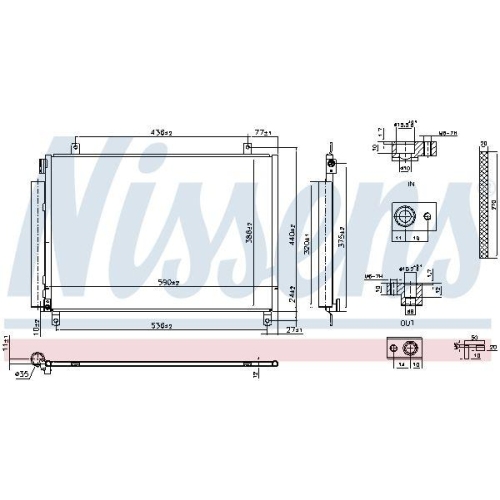 NISSENS Kondensator, Klimaanlage 941171