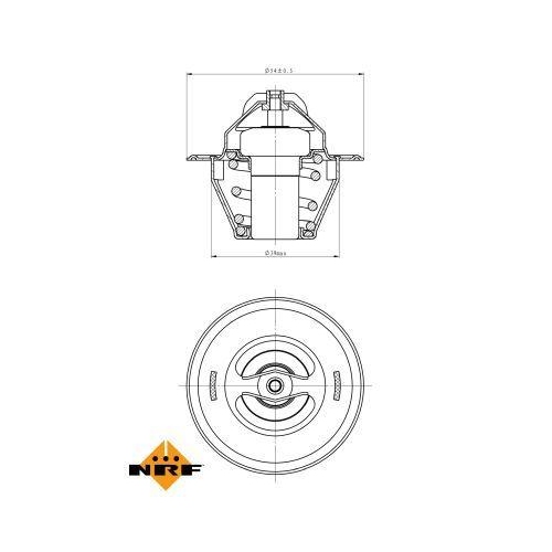 NRF Thermostat, Kühlmittel EASY FIT 725212