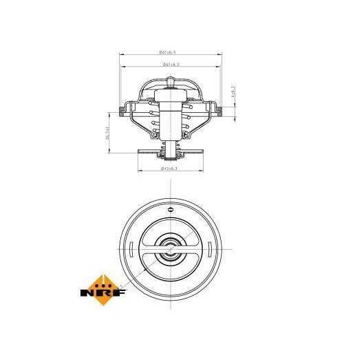 NRF Thermostat, K&uuml;hlmittel EASY FIT 725215