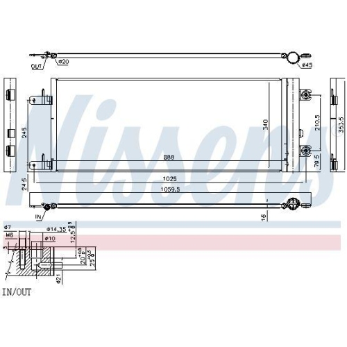 NISSENS Kondensator, Klimaanlage 940409